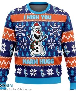 The Funny Snowman I Wish You Warm Hugs Christmas Ugly Sweater 3D Printed The Funny Snowman I Wish You Warm Hugs Christmas Ugly Sweater 3D Printed