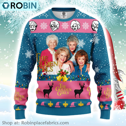 The Golden Girls Merry Xmas Gifts Ugly Christmas Sweater