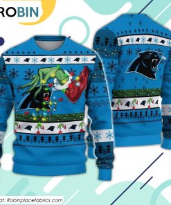 Black Cat Love Santa Moon Christmas Ugly Sweater Cat Lover Christmas Sweater