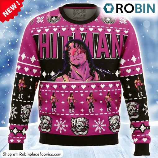The Hitman Bret Hart Wrestler Ugly Christmas Sweatshirt, Sweater