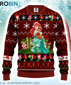 The Little Mermaid Ariel Princess Ugly Christmas Sweater