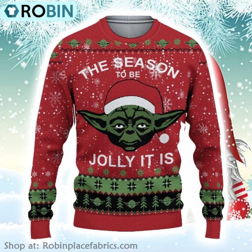 The Mandalorian The Season To Be Jolly It Is Ugly SweaterChristmas