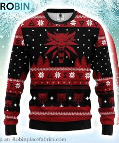 The Witcher Red Ugly Christmas Sweater
