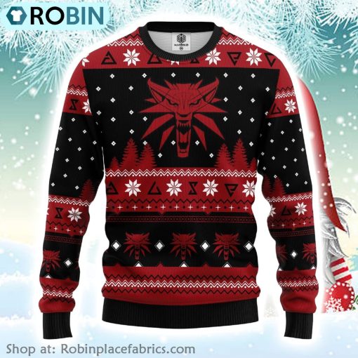 The Witcher Red Ugly Christmas Sweater