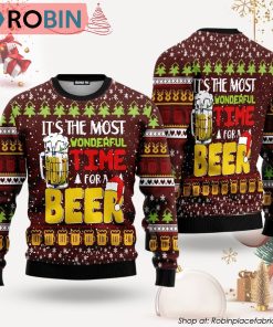 Time For Beer Ugly Christmas Sweater