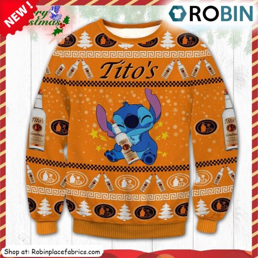 Tito Stitch Ugly Christmas Sweatshirt, Sweater