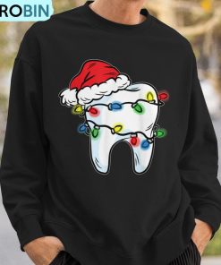 tooth-christmas-light-santa-hat-dentist-dental-hygienist-ugly-christmas-sweatshirt-3