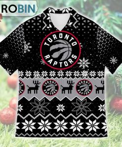 Toronto Raptors Ugly Christmas Design Short Sleeve Shirt