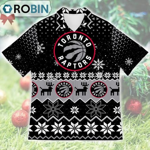 Toronto Raptors Ugly Christmas Design Short Sleeve Shirt