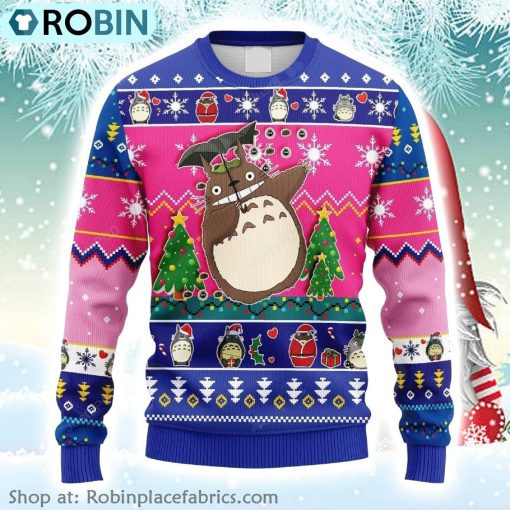 Totoro Ghibli Studio Christmas Ugly Sweater