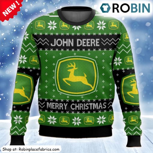 Tractor John Deere Ugly Christmas Sweatshirt, Sweater