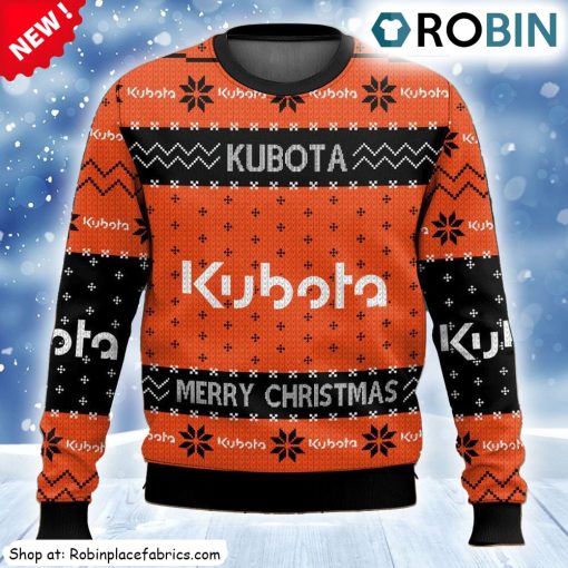 Tractor Kubota Ugly Christmas Sweatshirt, Sweater