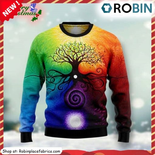 Tree Of Life Ugly Christmas Sweatshirt, Sweater