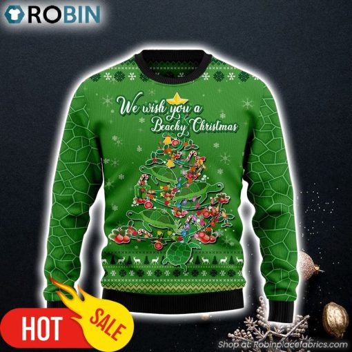Turtle Christmas Tree Ugly Christmas Sweater Gift For Pet Lovers Lover Xmas Sweater Gift
