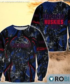 UConn Huskies Hunting Pattern All Over Print Sweatshirt