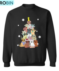 Ugly Christmas Sweater Dog Tree Xmas Dog Ugly Christmas Sweatshirt