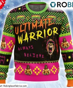 ultimate-warrior-always-believe-wrestler-ugly-christmas-sweatshirt-sweater-1