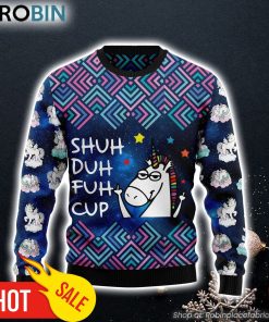 Unicorn Galaxy Cool Ugly Christmas Sweater Funny Family Sweater Gifts