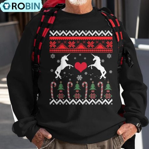 Unicorn Ugly Christmas Sweater Ugly Christmas Sweatshirt