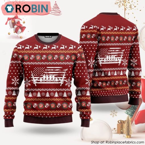 U.S Marine Corps Ugly Christmas Sweater
