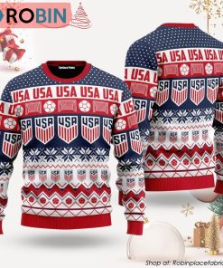 USA We Will Be A Champion Ugly Christmas Sweater