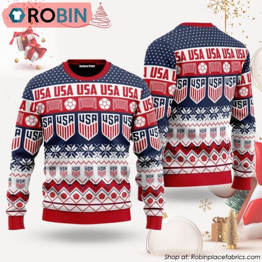 USA We Will Be A Champion Ugly Christmas Sweater