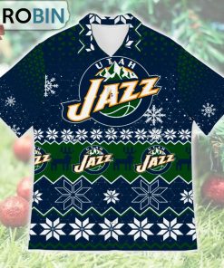 Utah Jazz Ugly Christmas Design Short Sleeve Shirt