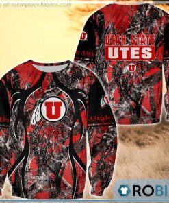 Utah Utes Hunting Pattern All Over Print Sweatshirt