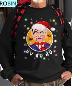 ventriloquist-dummy-in-santa-hat-christmas-ugly-christmas-sweatshirt-1