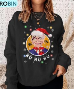 ventriloquist-dummy-in-santa-hat-christmas-ugly-christmas-sweatshirt-4