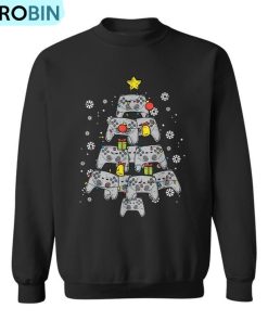 Video Game Controller Christmas Tree Xmas Boy Youth N Ugly Christmas Sweatshirt