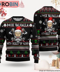 Viking Deck Vahalla Ugly Christmas Sweater