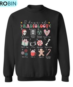 Vintage Christmas 12 Days Of Radiology X-Ray Christmas Ugly Christmas Sweatshirt