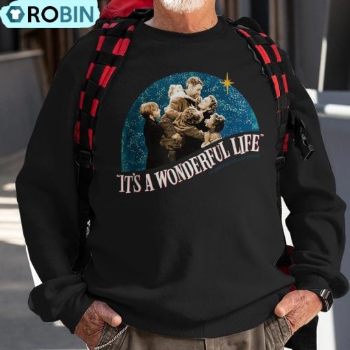 Vintage Christmas Classic It’s A Wonderful Life Ugly Christmas Sweatshirt