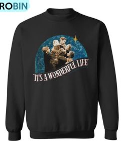 Vintage Christmas Classic It’s A Wonderful Life Ugly Christmas Sweatshirt