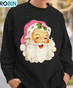 vintage-pink-santa-claus-pink-christmas-pink-pajamas-xmas-ugly-christmas-sweatshirt-3