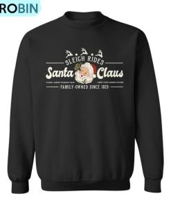 Vintage Santa Christmas Sleigh Rides Reindeer Retro Ugly Christmas Sweatshirt