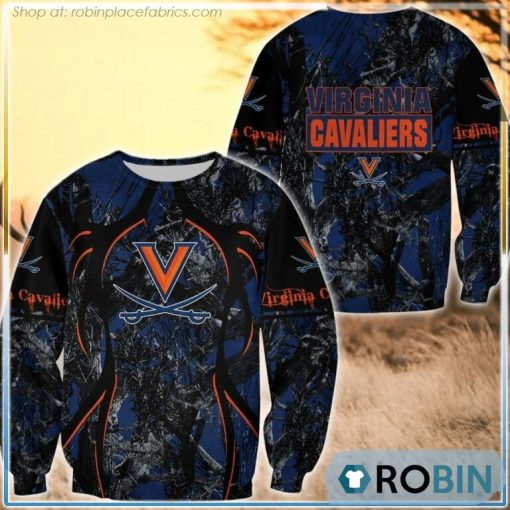 Virginia Cavaliers Hunting Pattern All Over Print Sweatshirt