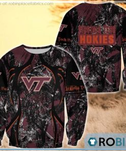 Virginia Tech Hokies Hunting Pattern All Over Print Sweatshirt