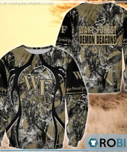 Wake Forest Demon Deacons Hunting Pattern All Over Print Sweatshirt