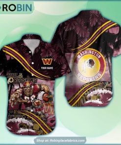 Washington Commanders Mascot 3D Printed Summer Hawaiian Shirt Custom