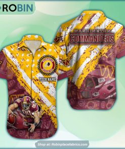 Washington Commanders Mascot American Flag NFL Hawaiian Shirt