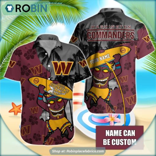 Washington Commanders Tiki Man NFL Hawaiian Shirt