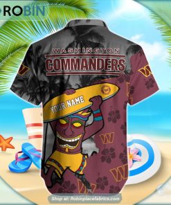 Washington Commanders Tiki Man NFL Hawaiian Shirt Washington Commanders Tiki Man NFL Hawaiian Shirt
