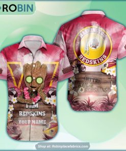 Washington Commanders x Baby Groot Summer Hawaiian Shirt