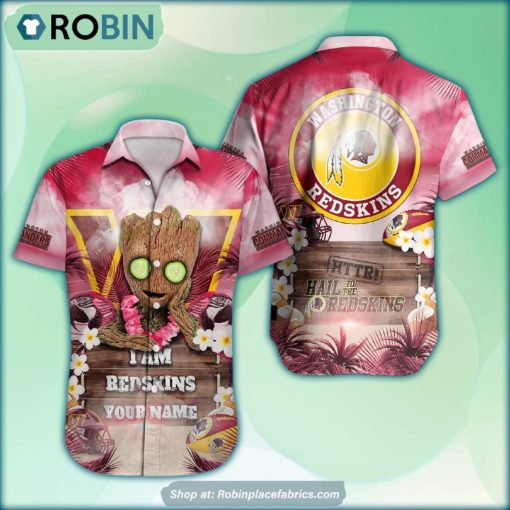 Washington Commanders x Baby Groot Summer Hawaiian Shirt