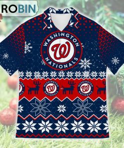 Washington Nationals Ugly Christmas Design Short Sleeve Shirt Washington Nationals Ugly Christmas Design Short Sleeve Shirt