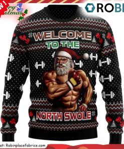 welcome-to-the-north-swole-ugly-christmas-sweatshirt-sweater-1