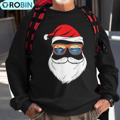 Xmas Christmas In July Summer Santa Ugly Christmas Sweatshirt
