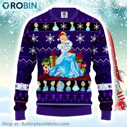 Xmas Cinderella Princess Disney Ugly Christmas Sweater